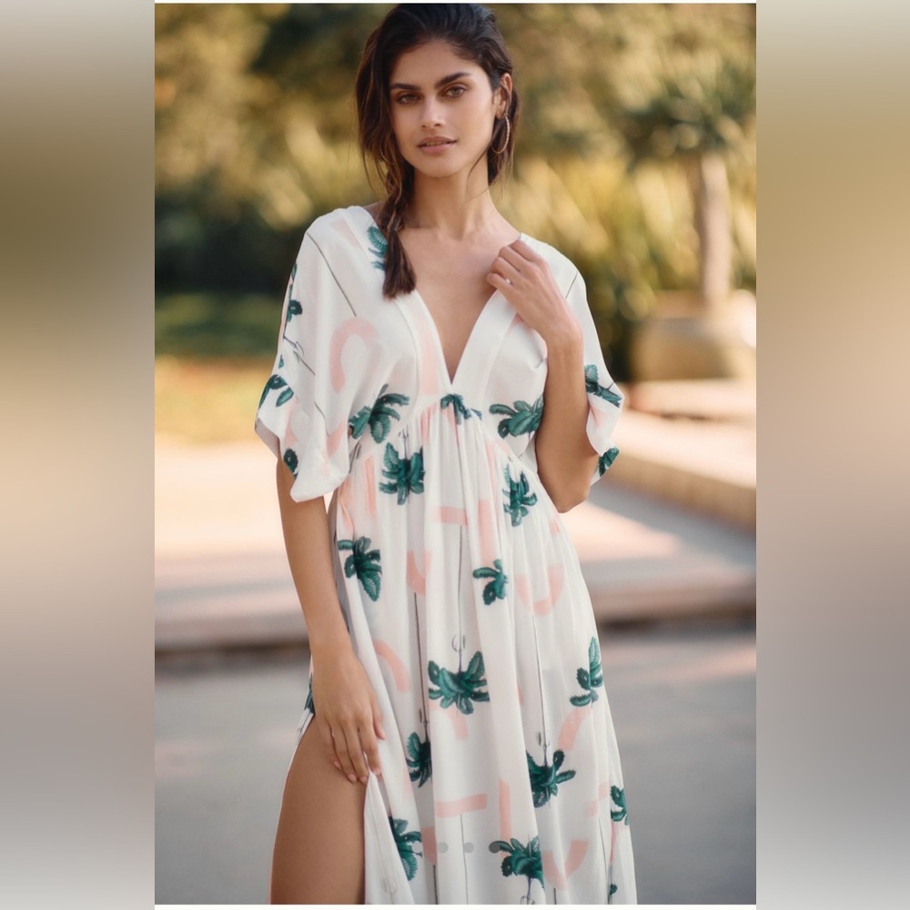 NWT Malai Peach Selva Shona Dress M